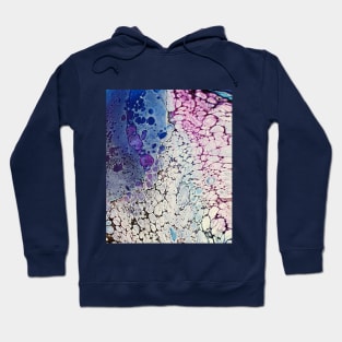 Moon Trails Fluid Art Hoodie